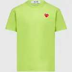 Comme Des Garçons Play Small Chest Logo T-Shirt Green Feature