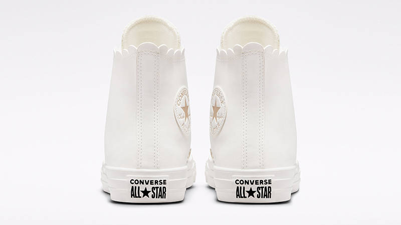 Converse Chuck Taylor High Mono White Gold A03718C Back