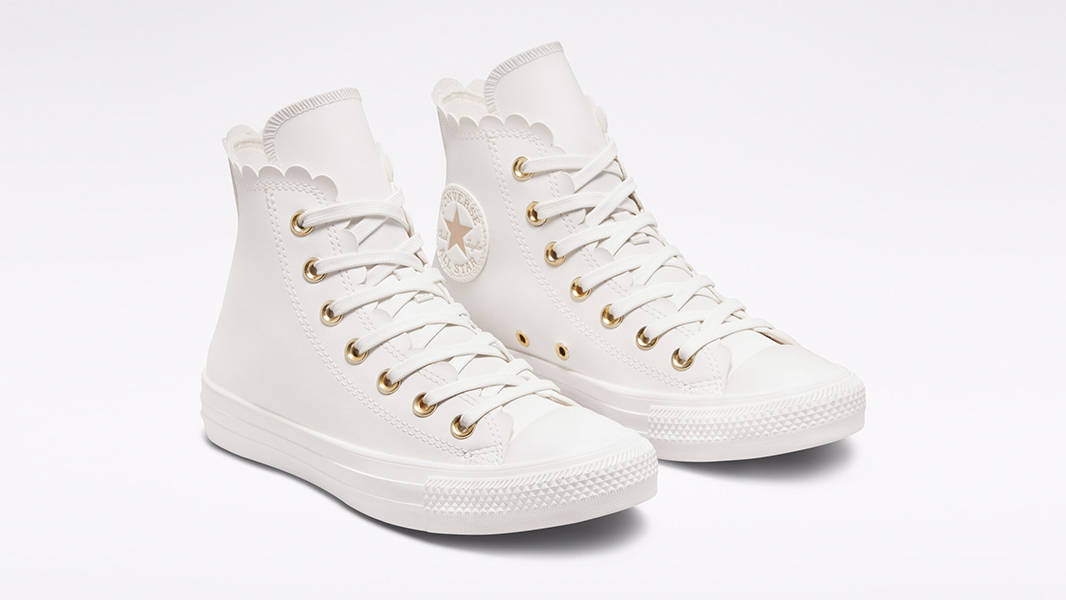 Converse Sneaker Converse White Gold Chuck Taylor Dainty Womens