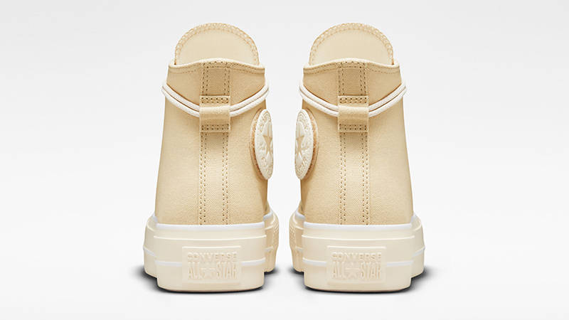 Converse Chuck Taylor Lift Platform Canvas Oat Milk A06092C Back