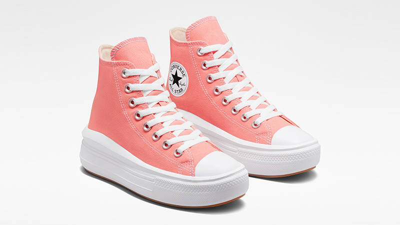 Converse Chuck Taylor Move Platform High Lawn Flamingo A03544C Side