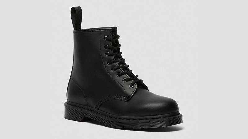 Dr. Martens 1460 Mono Lace Up Boots Smooth Black 14353001 Side
