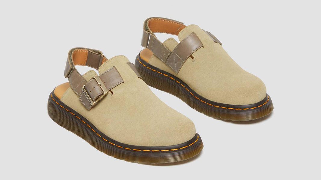 Dr. Martens Jorge 2 Slingback Mules Olive 30762636 Side
