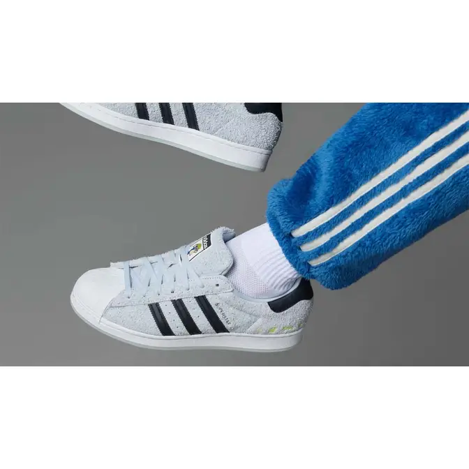 Into the Metaverse x adidas Superstar Halo Blue On Foot