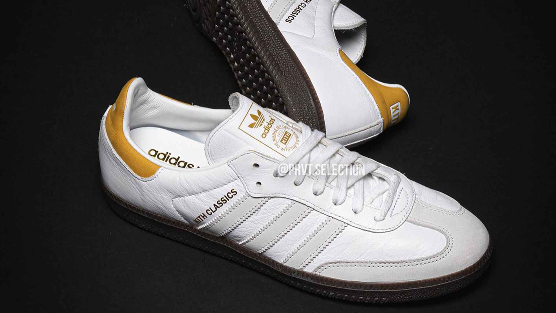 Kith x adidas Samba White Yellow