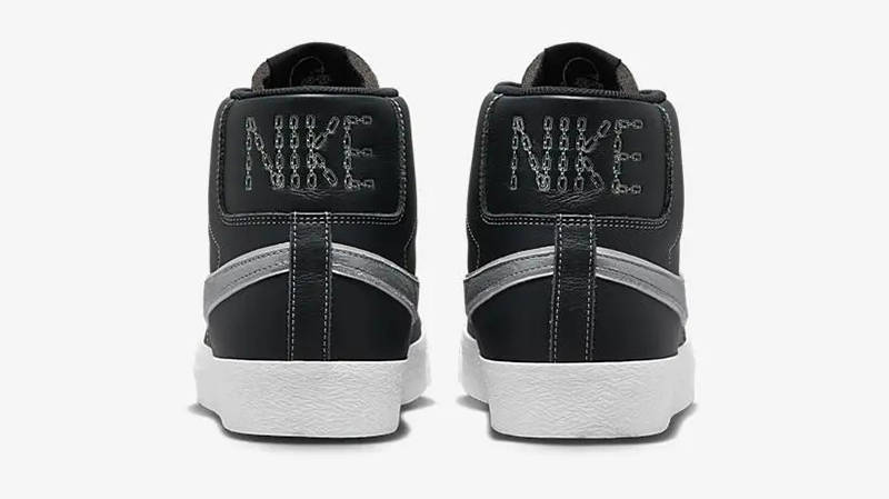 Mason Silva × Nike SB Zoom Blazer Mid Dark Obsidian Silver DZ7260-400 Back