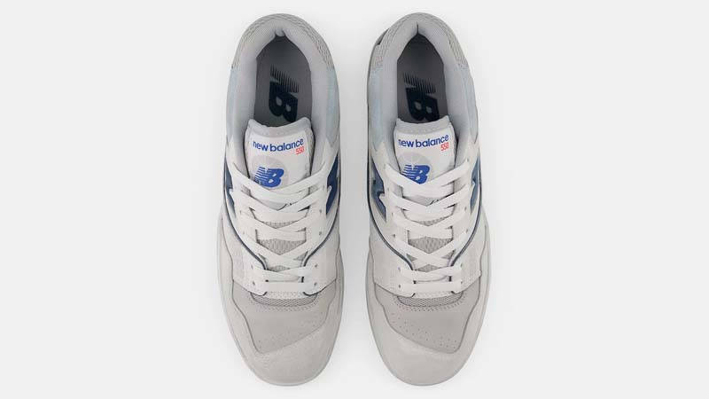 New Balance 550 Weathered White Grey Blue Middle