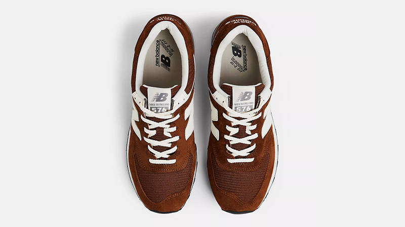 New Balance 576 Made in UK Monks Robe White OU576BRN Top