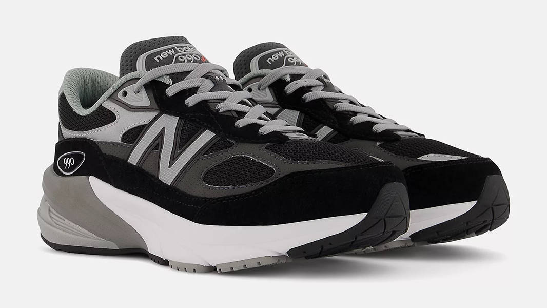 New Balance 990v6 GS Black Grey GC990BK6 Side