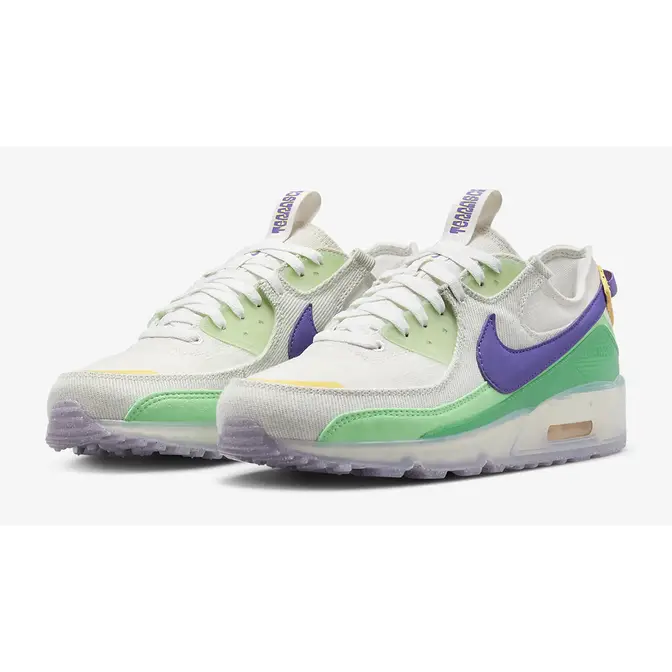 Air max 90 purple hot sale green