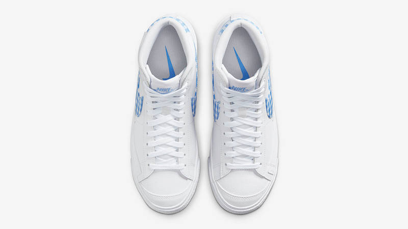 Nike Blazer Mid Blue Gingham FD9163-100 Top