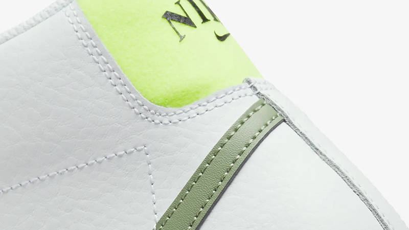 Nike Blazer Mid '77 White / Oil Green / Sail / Volt - FJ4740-100