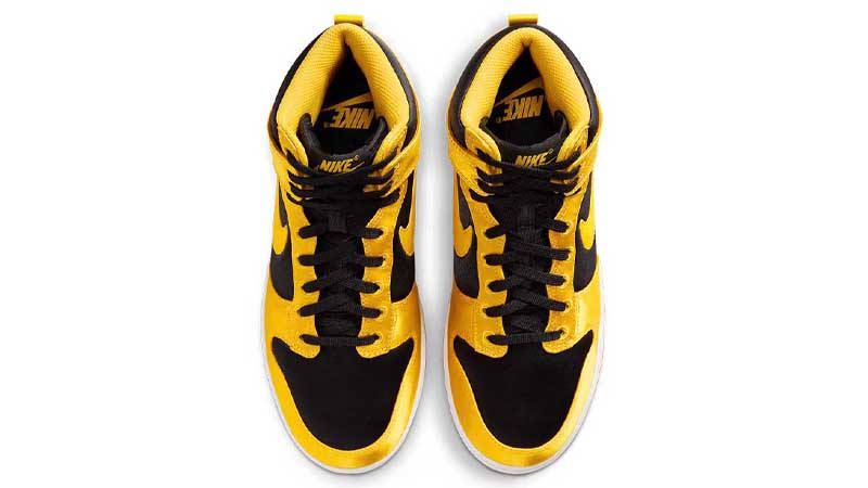 Nike Dunk High Satin Goldenrod Middle