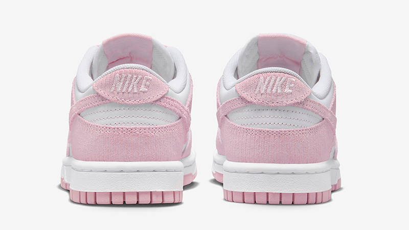 Nike Dunk Low Pink Corduroy FN7167-100 Back