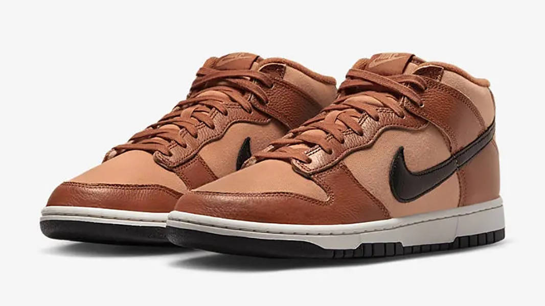 Nike Dunk Mid Brown Black DZ2533-200 Side