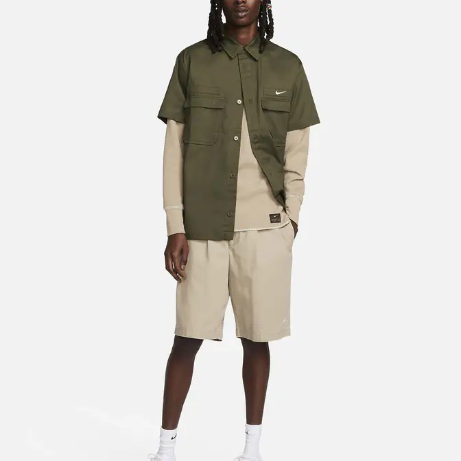 Nike Life Woven Military Short-Sleeve Button-Down Shirt | Where To Buy ...
