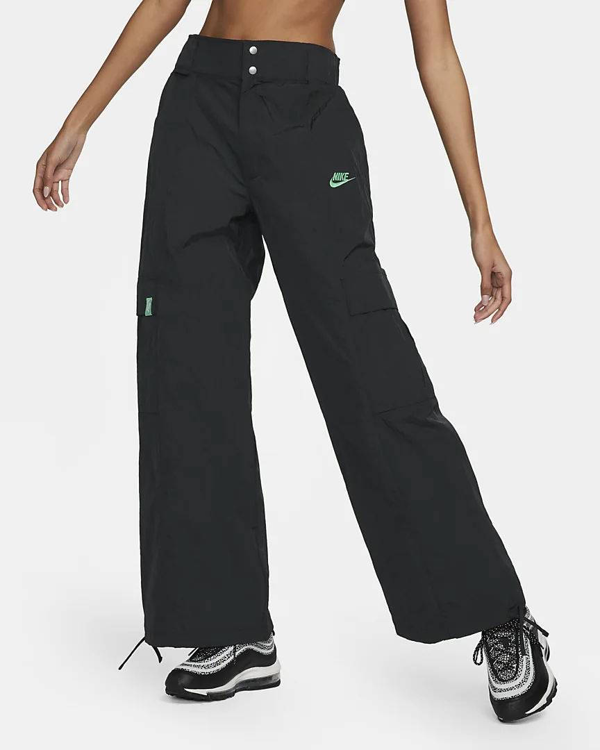 Nike Sportswear Air Women's High-Waisted Woven Trousers. UK