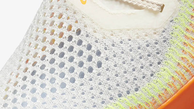 Nike ZoomX Vaporfly 3 Sail Orange Volt DV4129-101 Detail