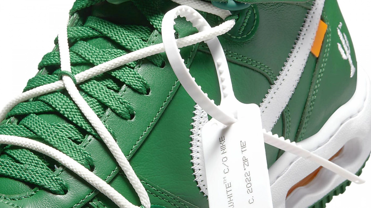 Off-White x Nike Air Force 1 Shadow Mid Pine Green