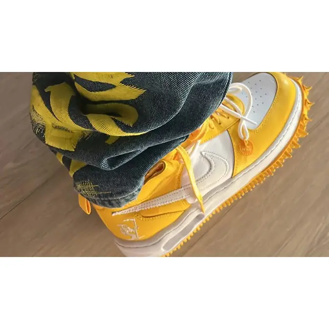 Off-White x Nike Air Force 1 Mid SP White Yellow, Where To Buy, DR0500-101