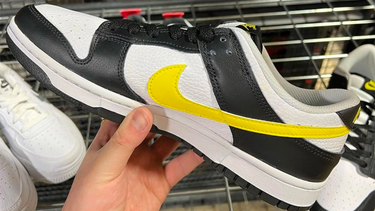 Nike Dunk Low Black Yellow White FQ2431-001 Side
