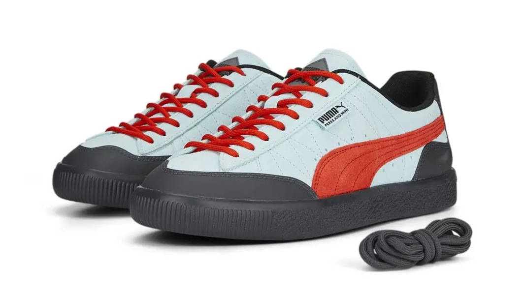 Puma Clyde Rubber Clyde Aop Sneakers Perks And Mini X PUMA Clyde Rubber  Light Aqua Warm
