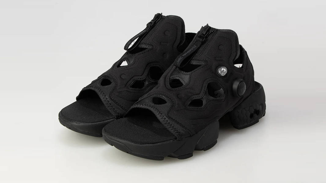 Reebok Instapump Fury Zip Sandal Black ID7562 Front