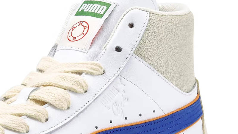 Rhuigi Villaseñor x PUMA Clyde B-Boy White Blue Detail