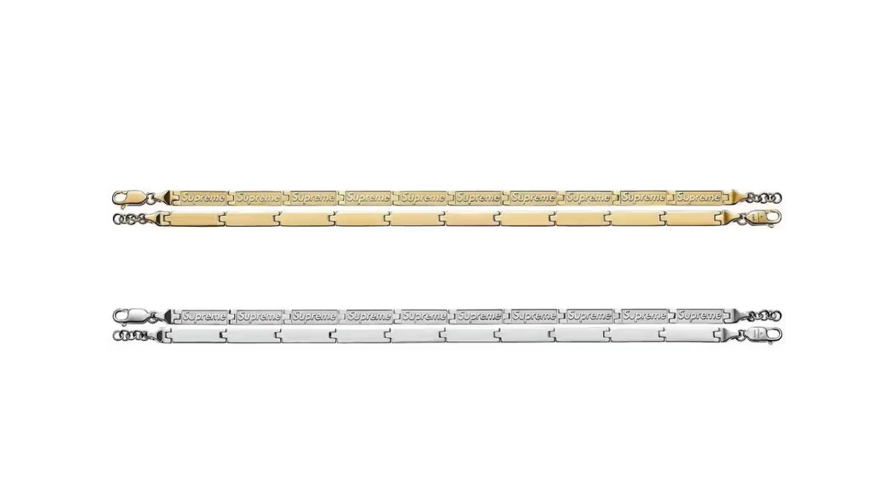 Supreme x Jacob & Co. Are Set to Release Engraved Link Bracelets