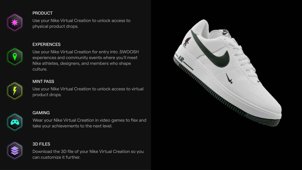 Nike Continues Its Digital Transformation With Its First .SWOOSH Virtual Collection