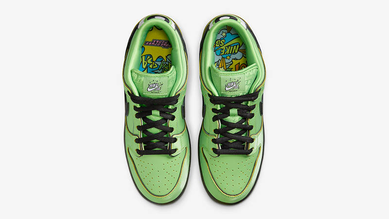 The Powerpuff Girls x Nike SB Dunk Low Buttercup FZ8319-300 Top