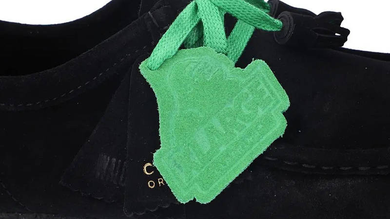 XLARGE x Clarks Wallabee Black Detail 2