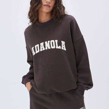 ADANOLA Varsity Oversized Sweatshirt