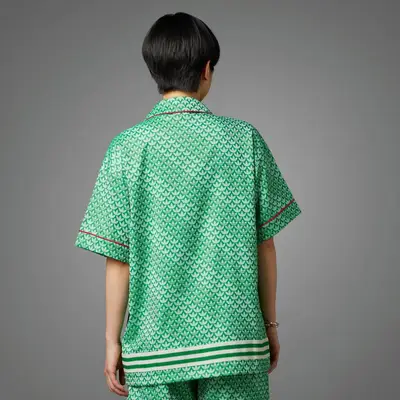 adidas Adicolor 70s Satin Shirt Green Backside
