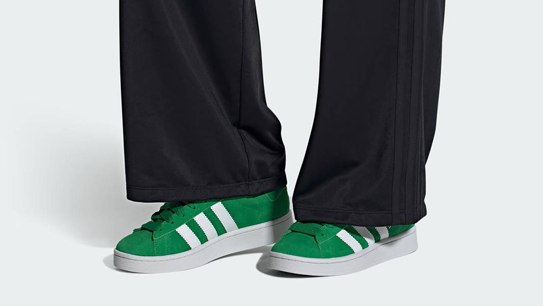 adidas Campus 00s Green White ID7029 on feet