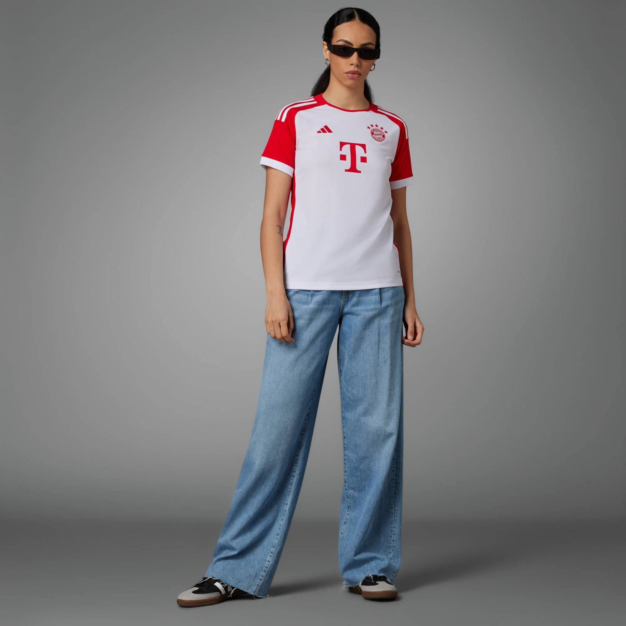adidas FC Bayern 23 24 Home Jersey Women Team full