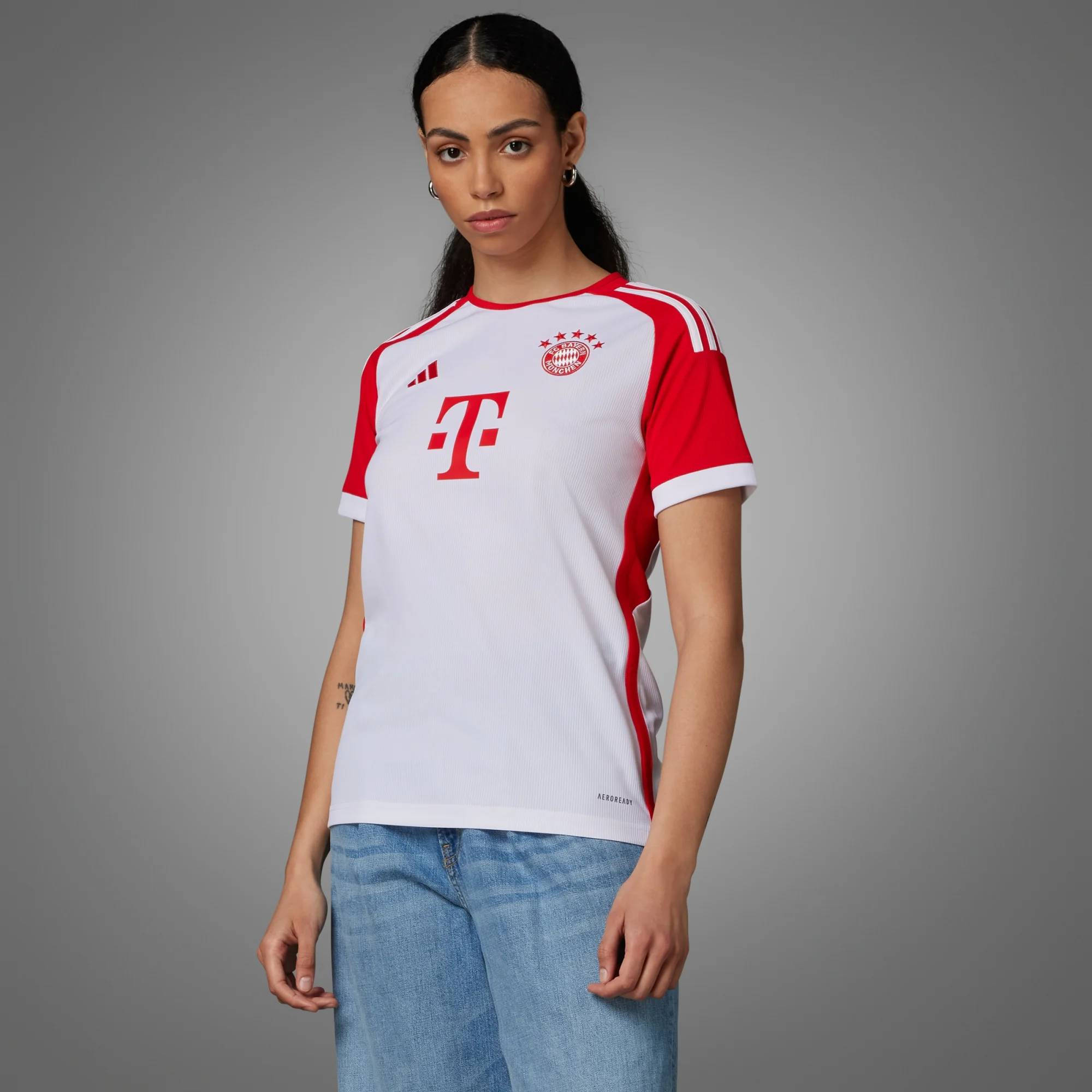 adidas FC Bayern 23 24 Home Jersey Women Team