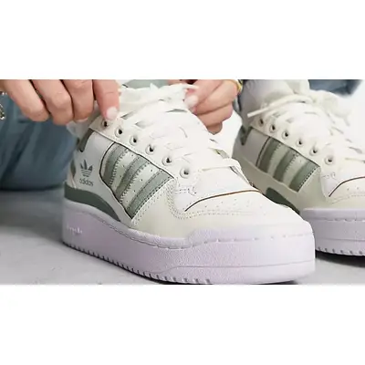 adidas Forum Bold Stripes Low White Green | Where To Buy