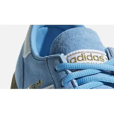 Light blue suede adidas sale