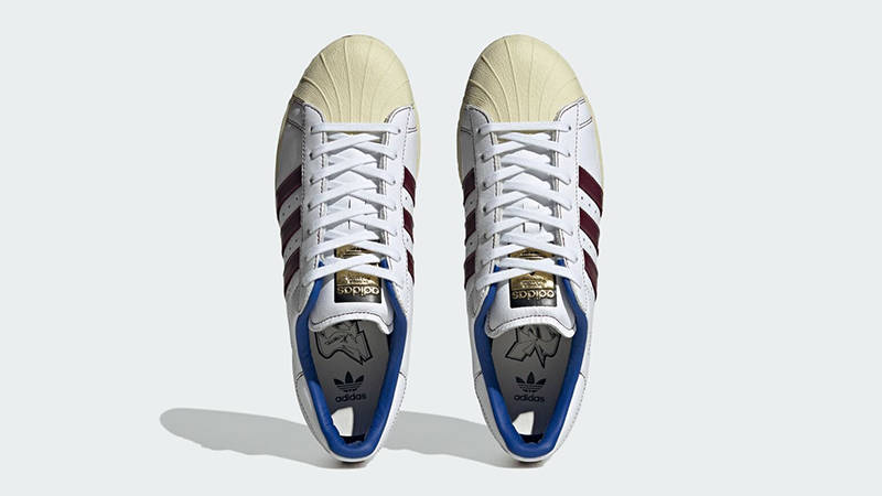 adidas Superstar 82 White Maroon Blue IE0020 Top