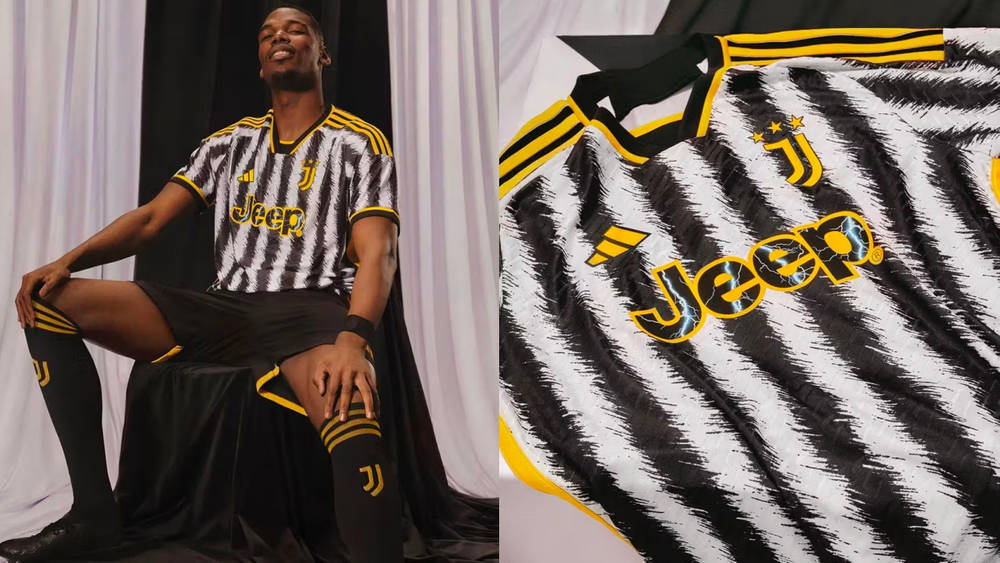 Image via adidas / Juventus adidas x Juventus Refresh the Club's Iconic Stripes for the 23/24 Season