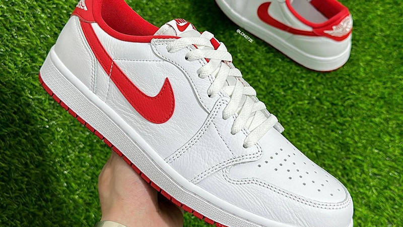 air jordan 1 low red and white