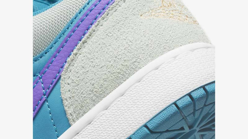 Air Jordan 1 Low SE GS Psychic Purple Closeup