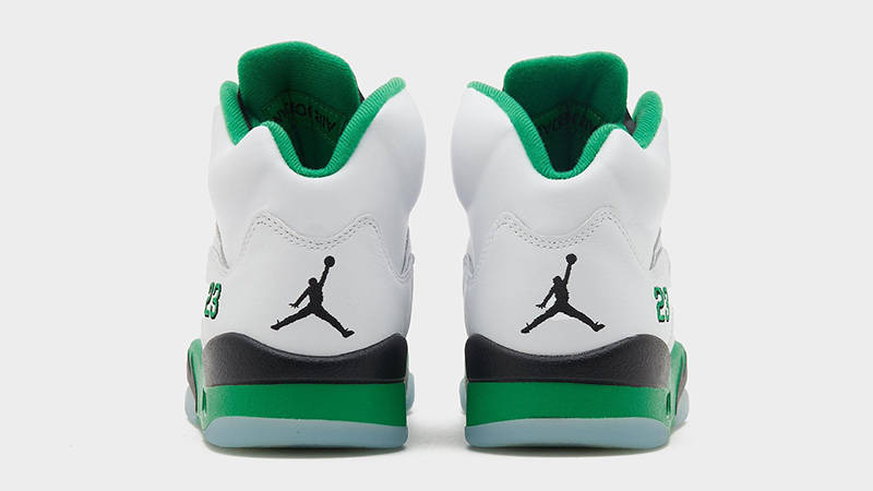 Jordan 5 hot sale white green