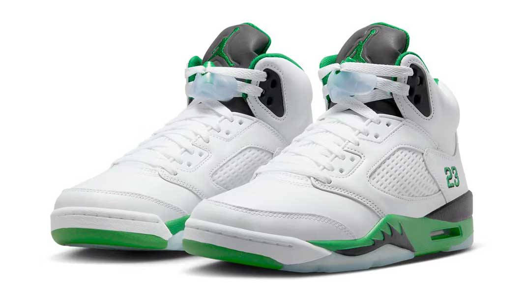 green number 5 jordans