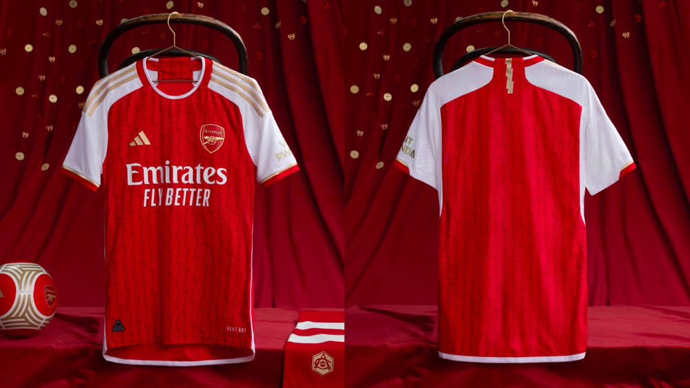 Image via Arsenal / adidas Arsenal x adidas Celebrate the Club's Iconic "Invincibles" Season With Its Latest 2023/24 Home Jersey