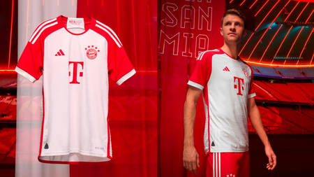 Bayern Munich's 2023/24 Home Jersey Flaunts a White and Red Pairing Bayern Munich's 2023/24 Home Jersey Flaunts a White and Red Pairing