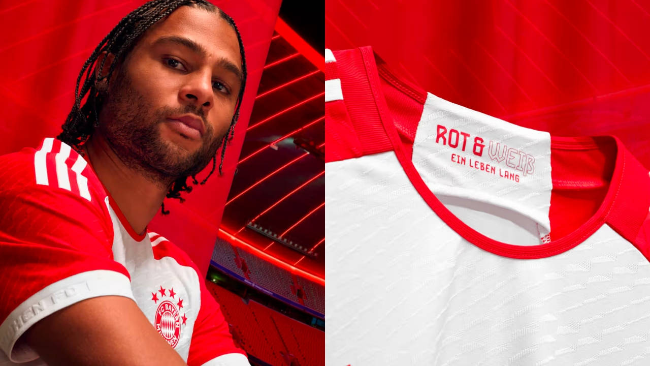 Bayern Munich's 2023/24 Home Jersey Flaunts a White and Red Pairing