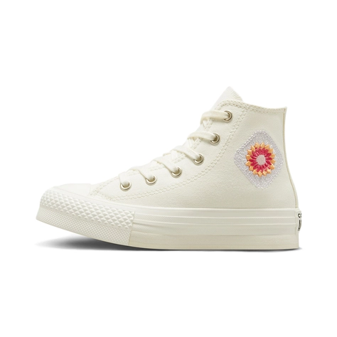 Converse Chuck Taylor All Star Lift Polka Dot Polka Dot Mash Up Ox womens Shoes Trainers in White A06085C