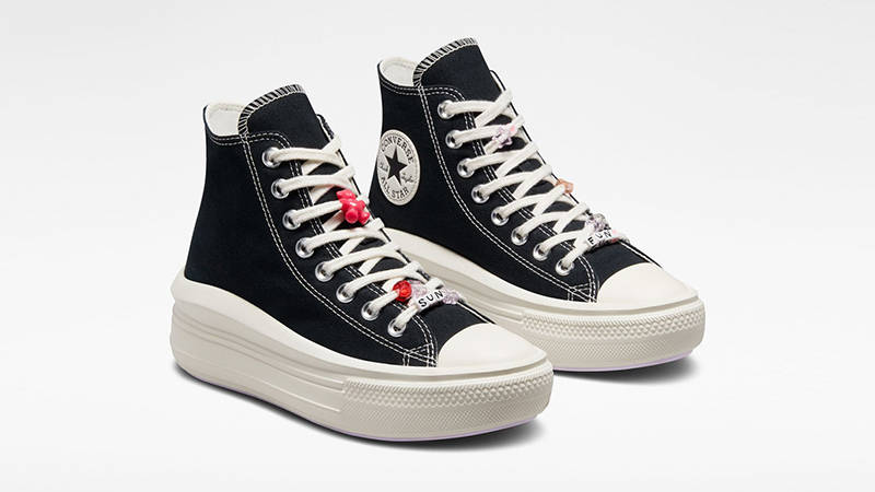 Converse Chuck Taylor Move Pop Words High Black A06097C Side